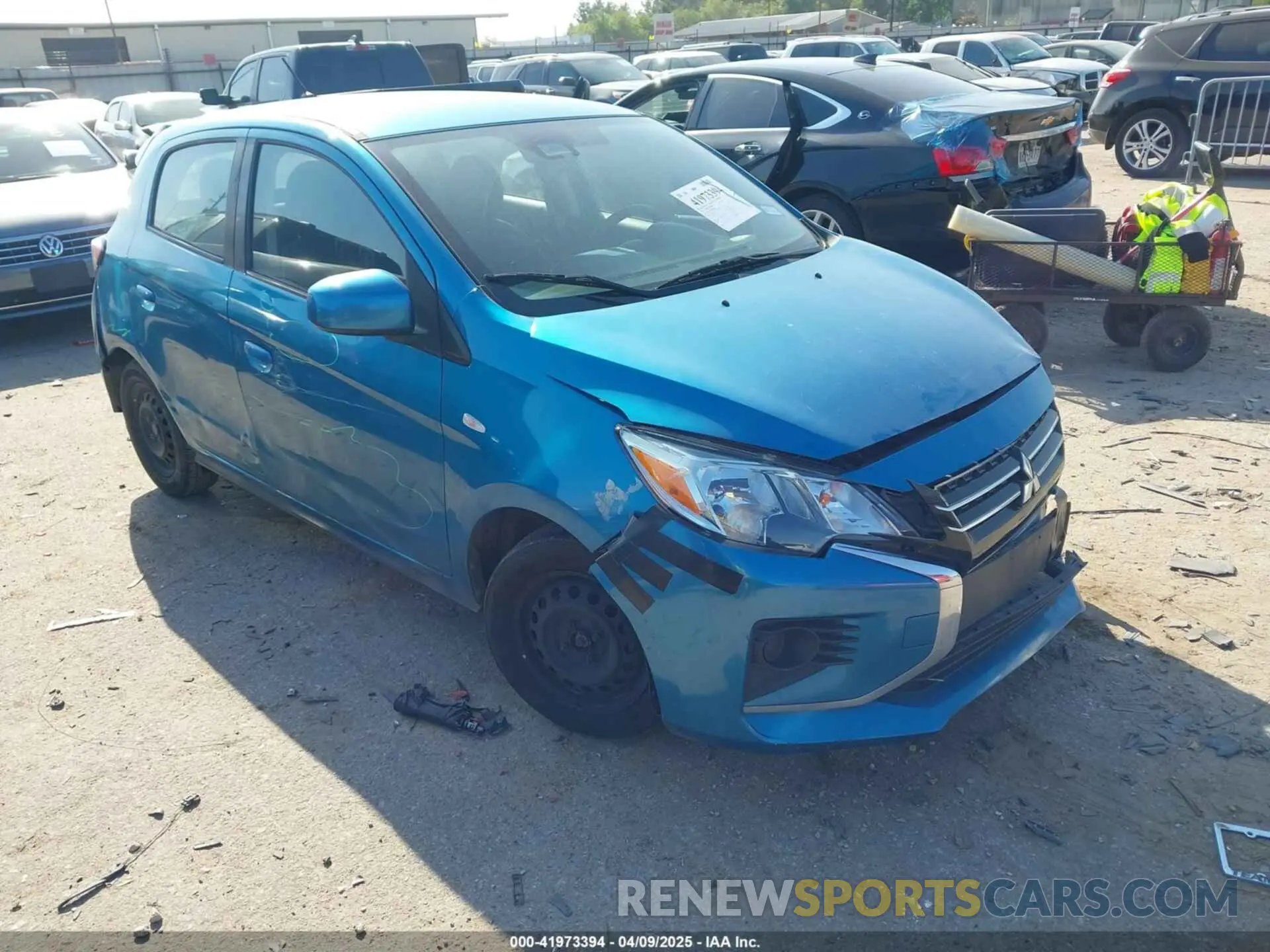 1 Photograph of a damaged car ML32AUHJ5MH002086 MITSUBISHI MIRAGE 2021