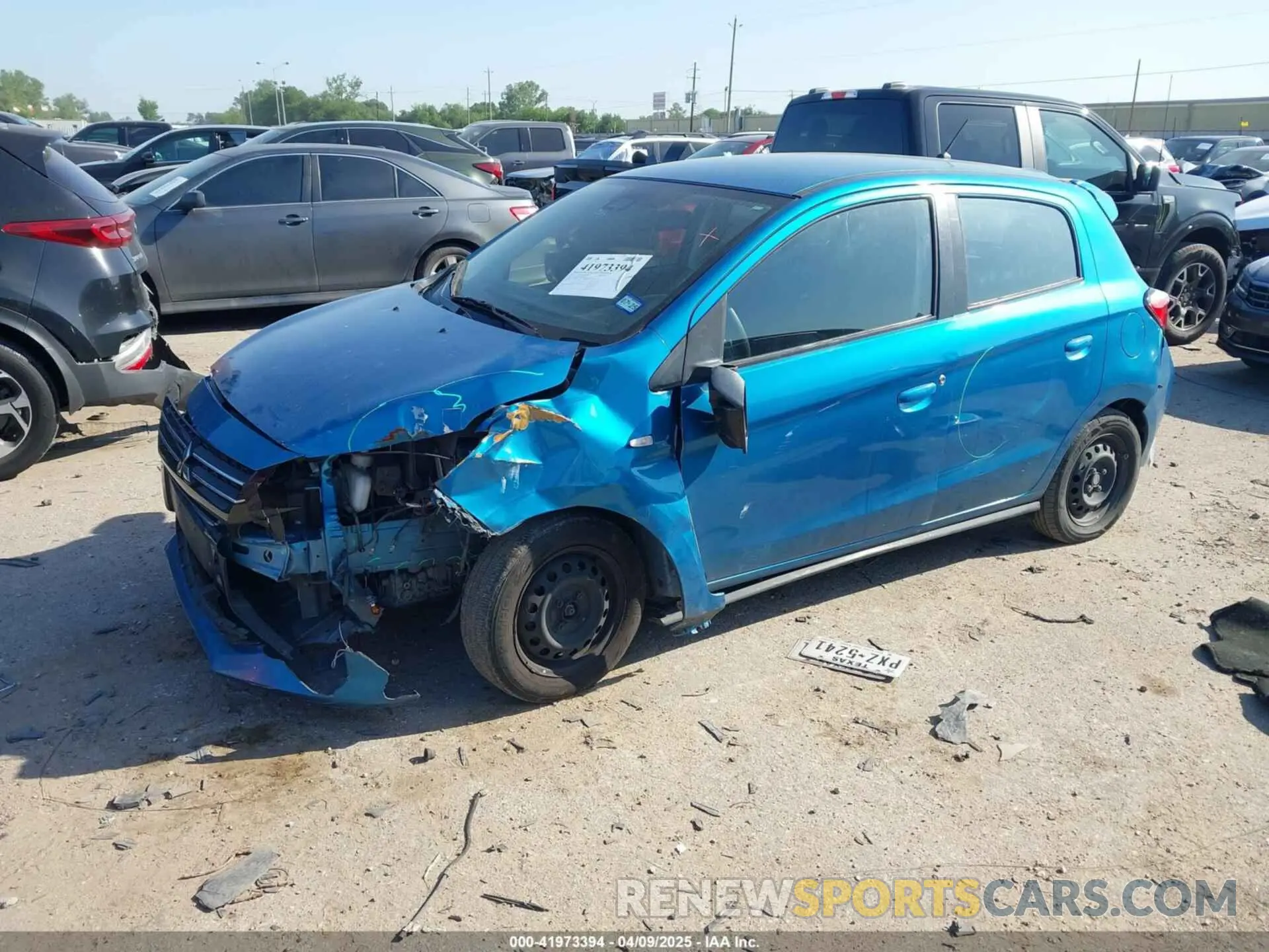 2 Photograph of a damaged car ML32AUHJ5MH002086 MITSUBISHI MIRAGE 2021
