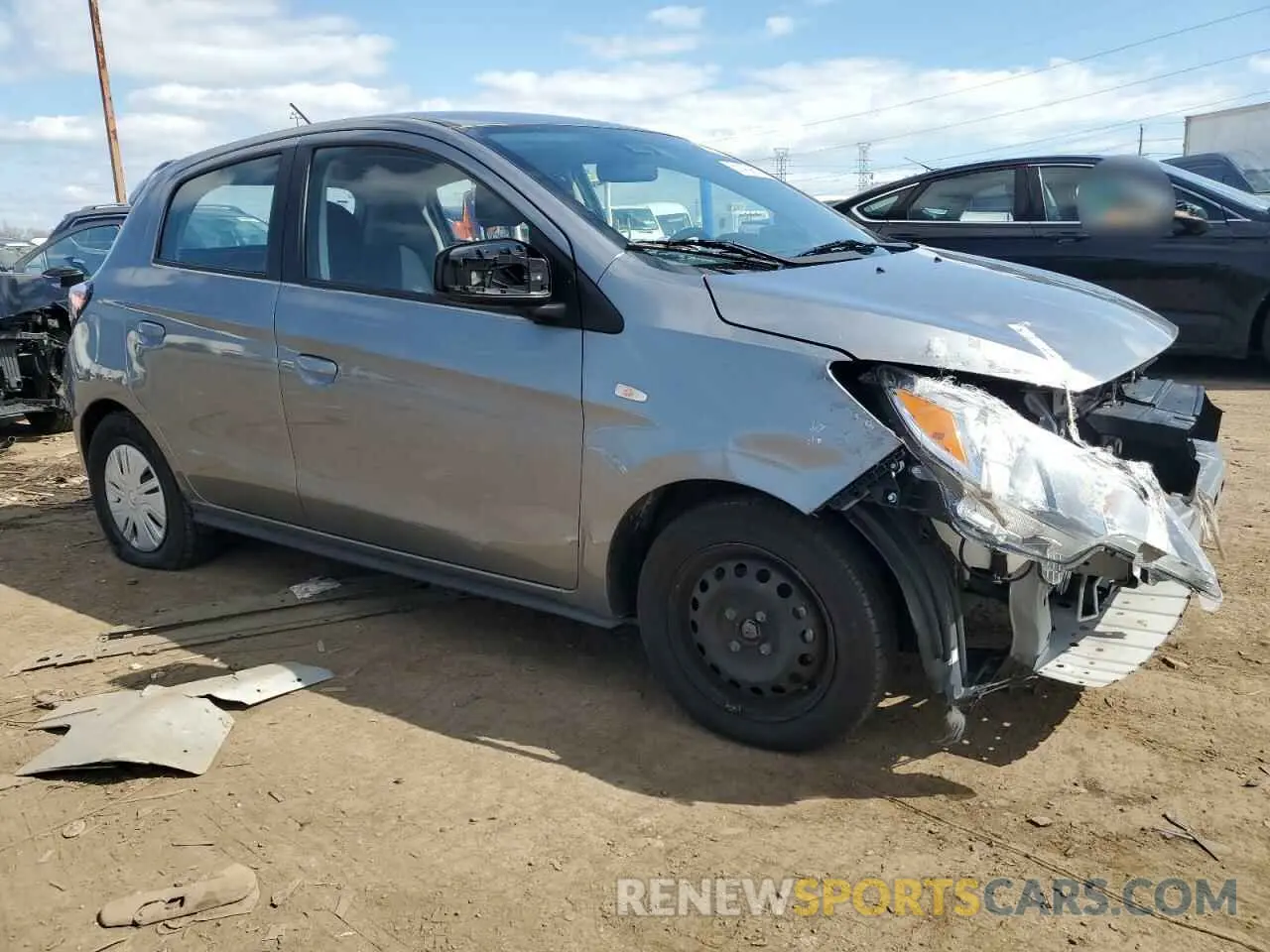 4 Photograph of a damaged car ML32AUHJ5MH002685 MITSUBISHI MIRAGE 2021