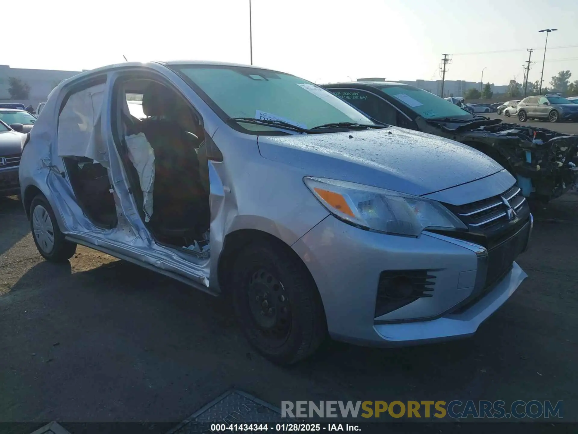 1 Photograph of a damaged car ML32AUHJ5MH005683 MITSUBISHI MIRAGE 2021