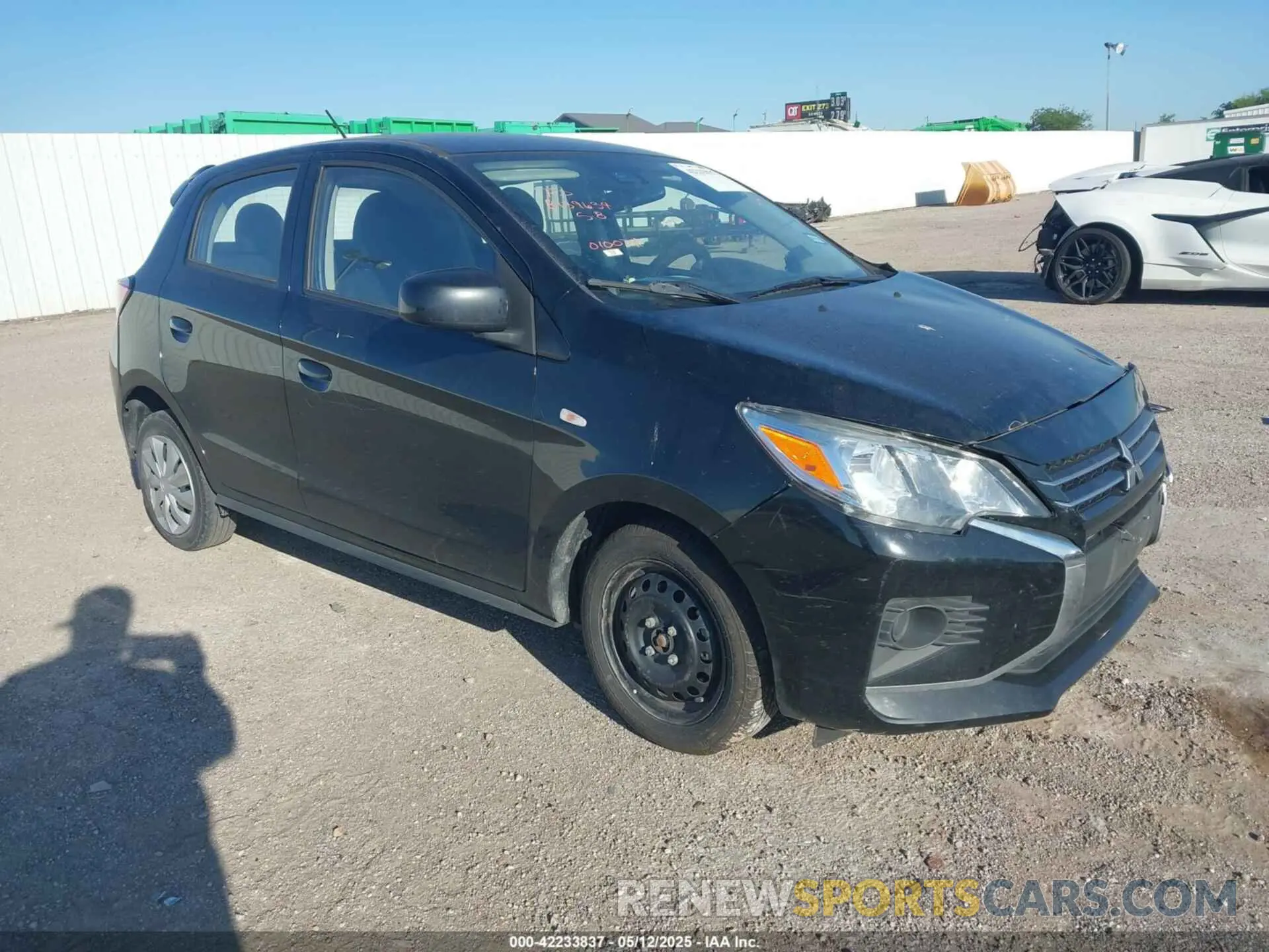 1 Photograph of a damaged car ML32AUHJ5MH010074 MITSUBISHI MIRAGE 2021