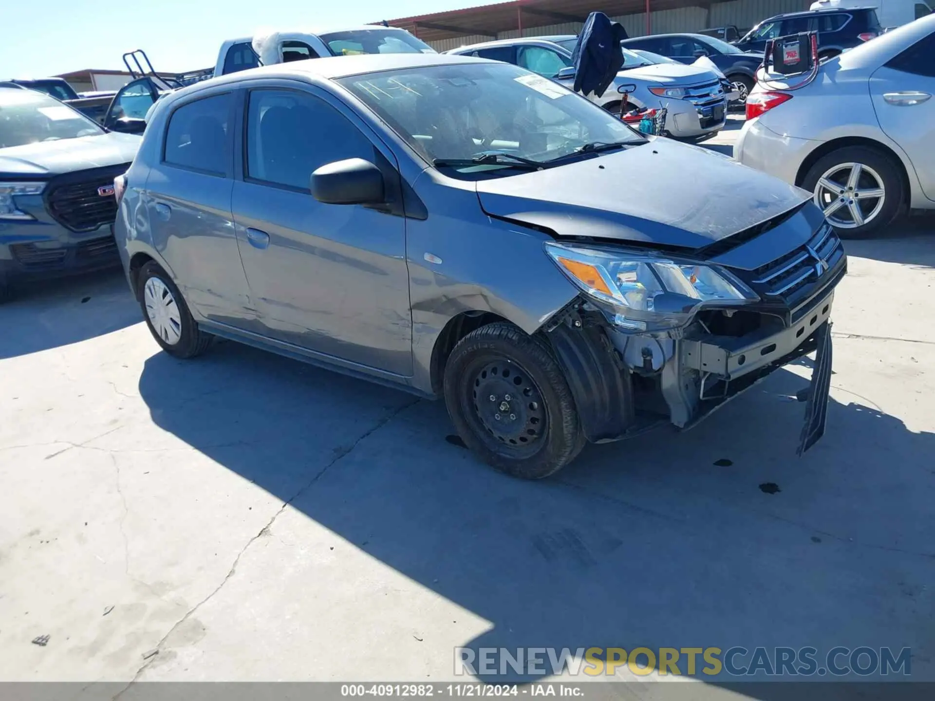 1 Photograph of a damaged car ML32AUHJ5MH012925 MITSUBISHI MIRAGE 2021