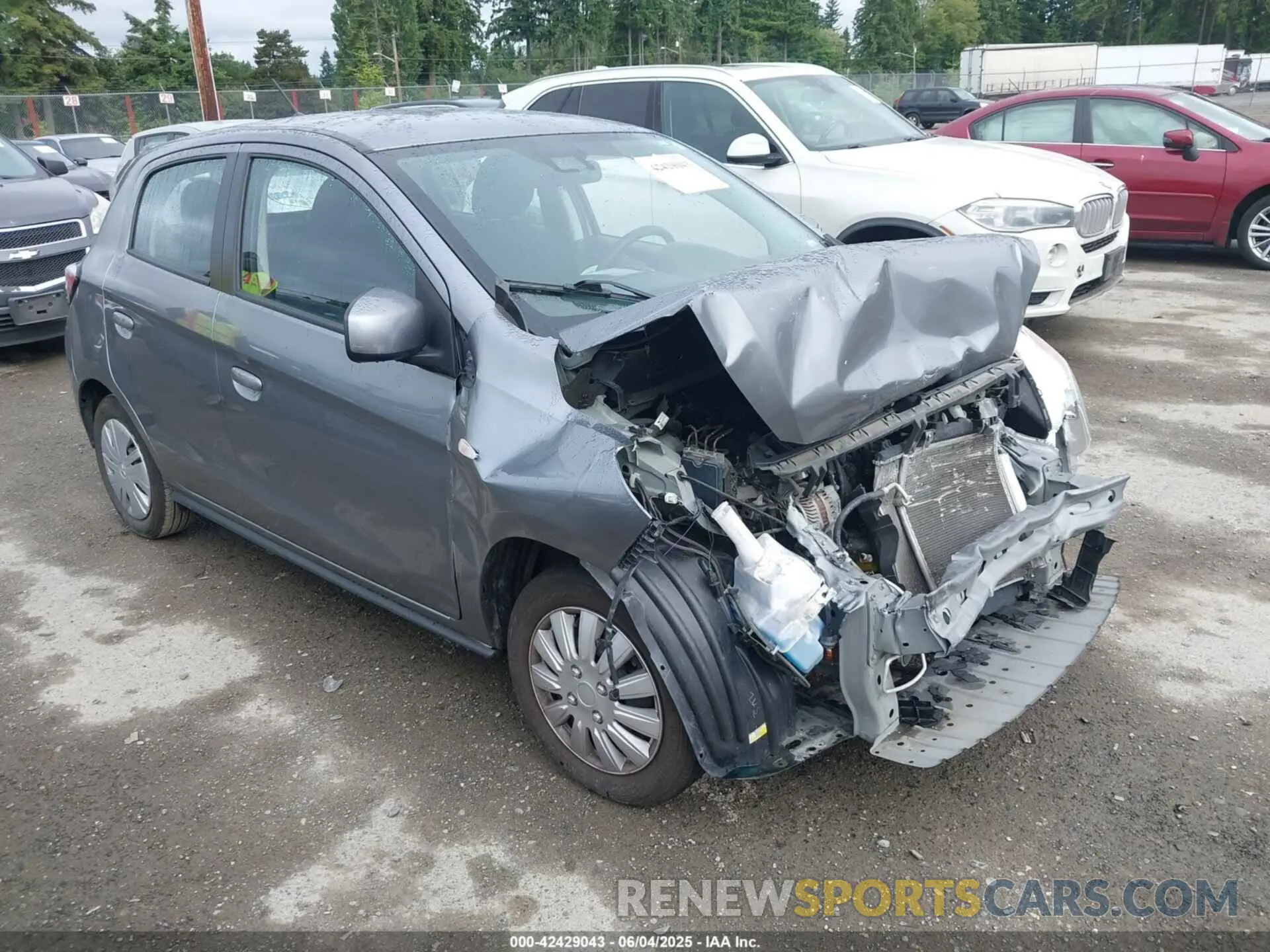 1 Photograph of a damaged car ML32AUHJ5MH014447 MITSUBISHI MIRAGE 2021