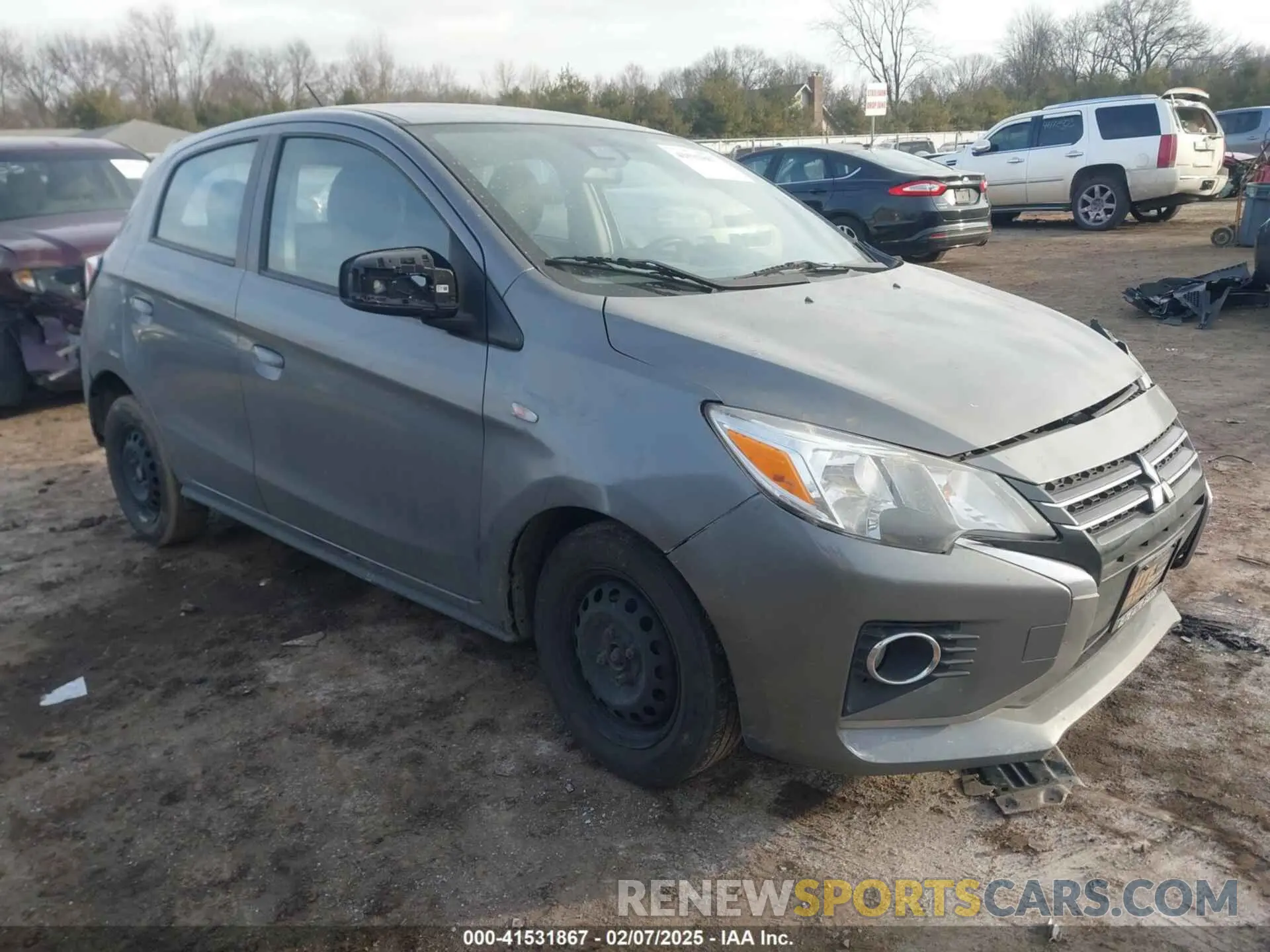 1 Photograph of a damaged car ML32AUHJ6MH004090 MITSUBISHI MIRAGE 2021