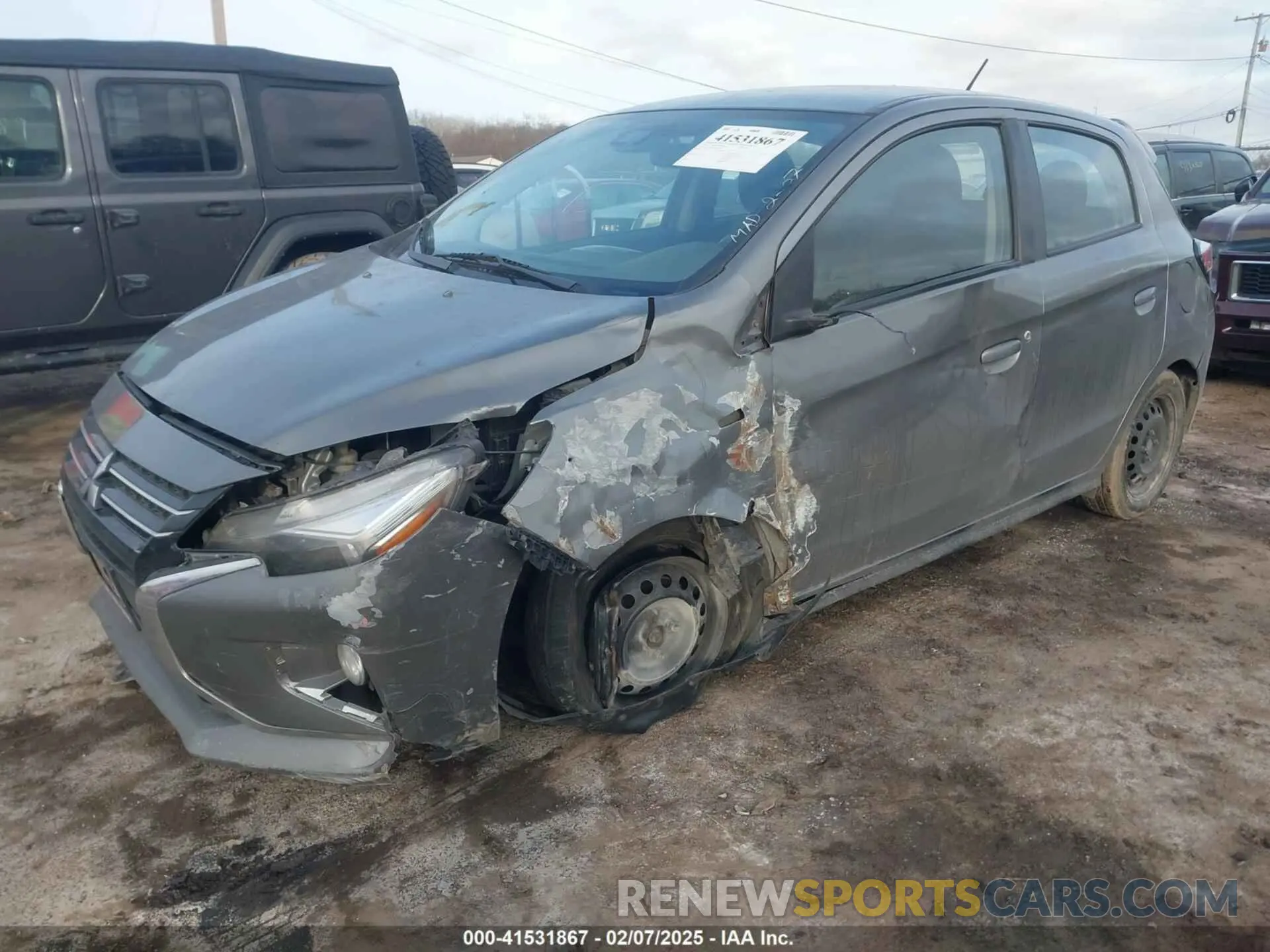 2 Photograph of a damaged car ML32AUHJ6MH004090 MITSUBISHI MIRAGE 2021