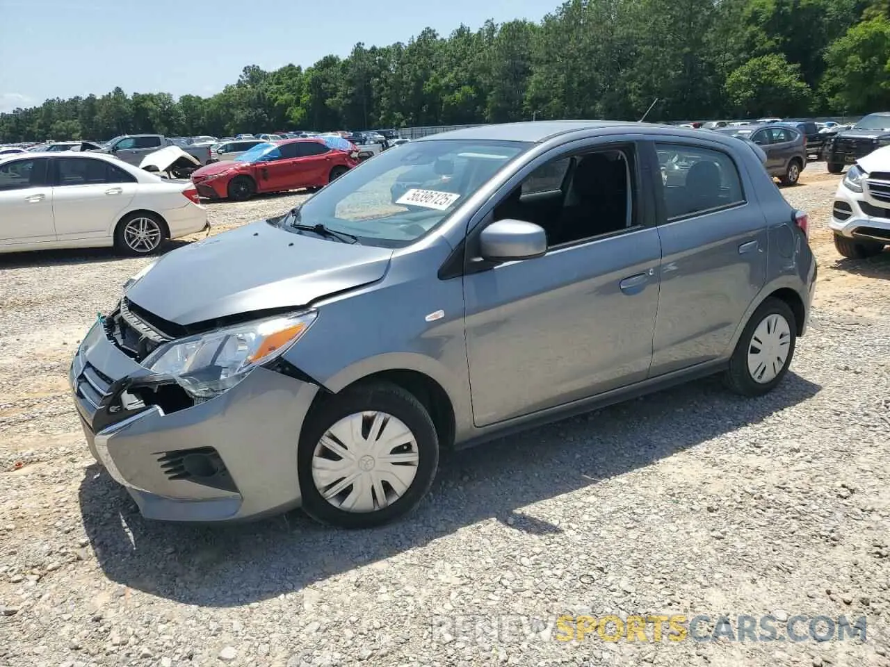 1 Photograph of a damaged car ML32AUHJ6MH006342 MITSUBISHI MIRAGE 2021