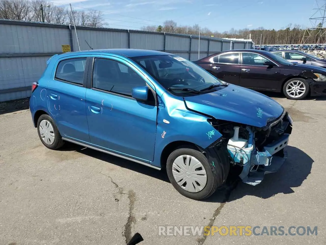 4 Photograph of a damaged car ML32AUHJ6MH009130 MITSUBISHI MIRAGE 2021