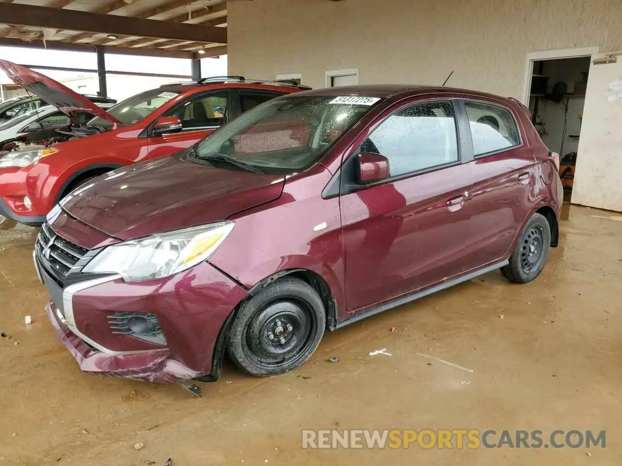 1 Photograph of a damaged car ML32AUHJ6MH011847 MITSUBISHI MIRAGE 2021