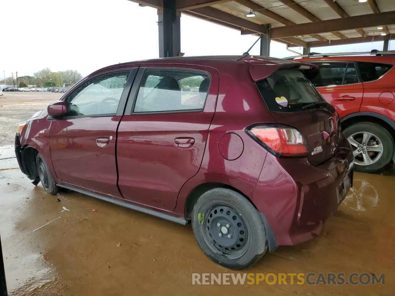2 Photograph of a damaged car ML32AUHJ6MH011847 MITSUBISHI MIRAGE 2021