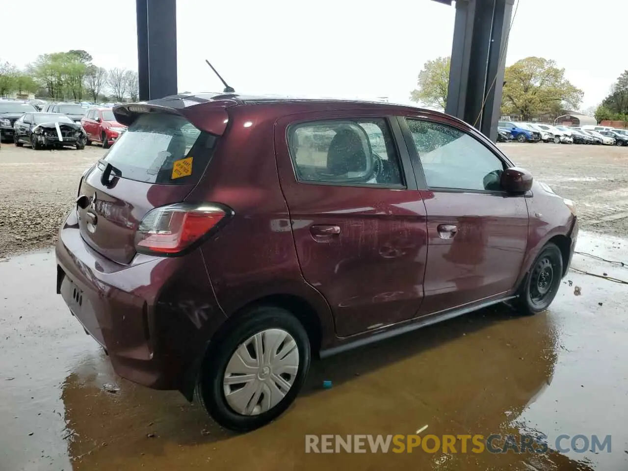 3 Photograph of a damaged car ML32AUHJ6MH011847 MITSUBISHI MIRAGE 2021