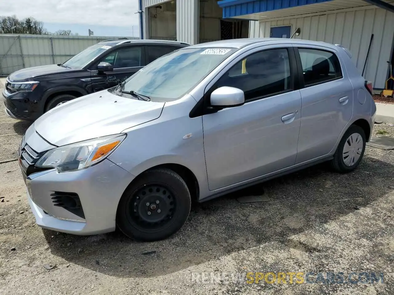 1 Photograph of a damaged car ML32AUHJ6MH013615 MITSUBISHI MIRAGE 2021