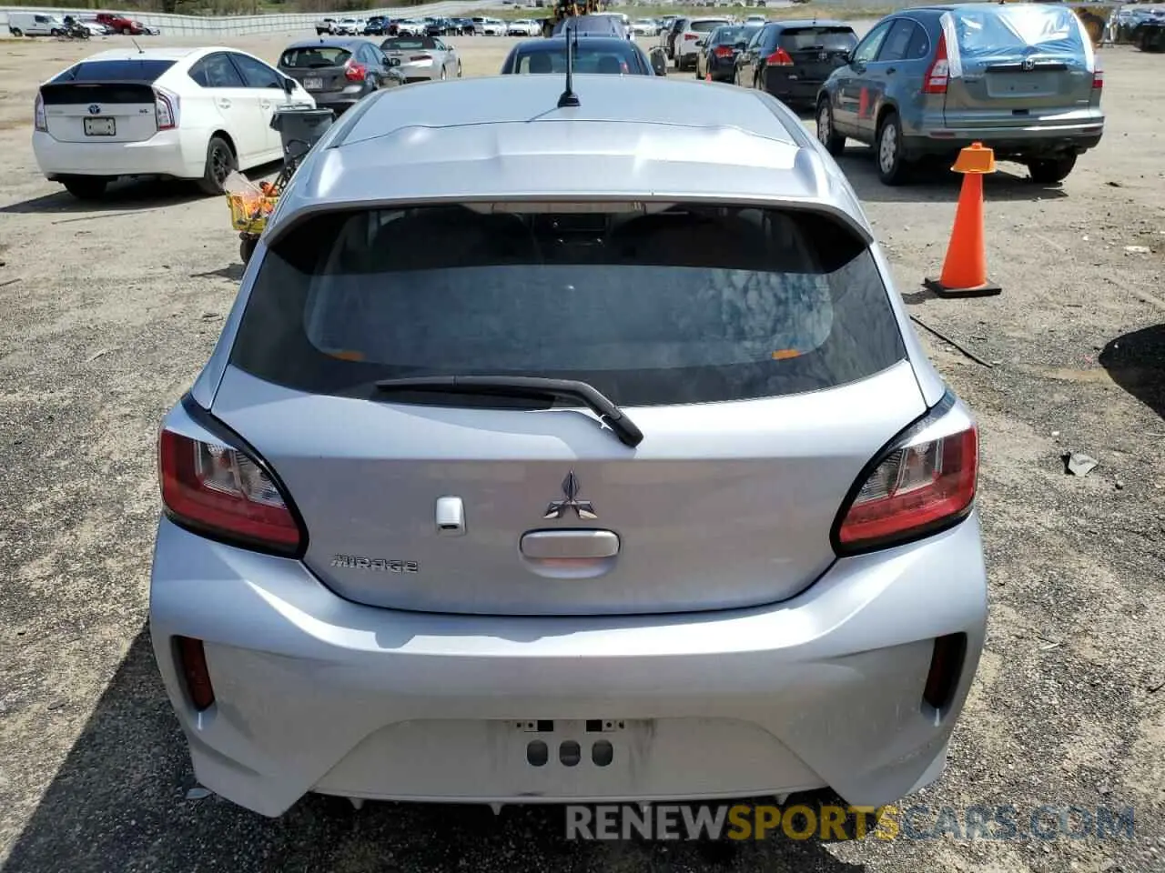 6 Photograph of a damaged car ML32AUHJ6MH013615 MITSUBISHI MIRAGE 2021