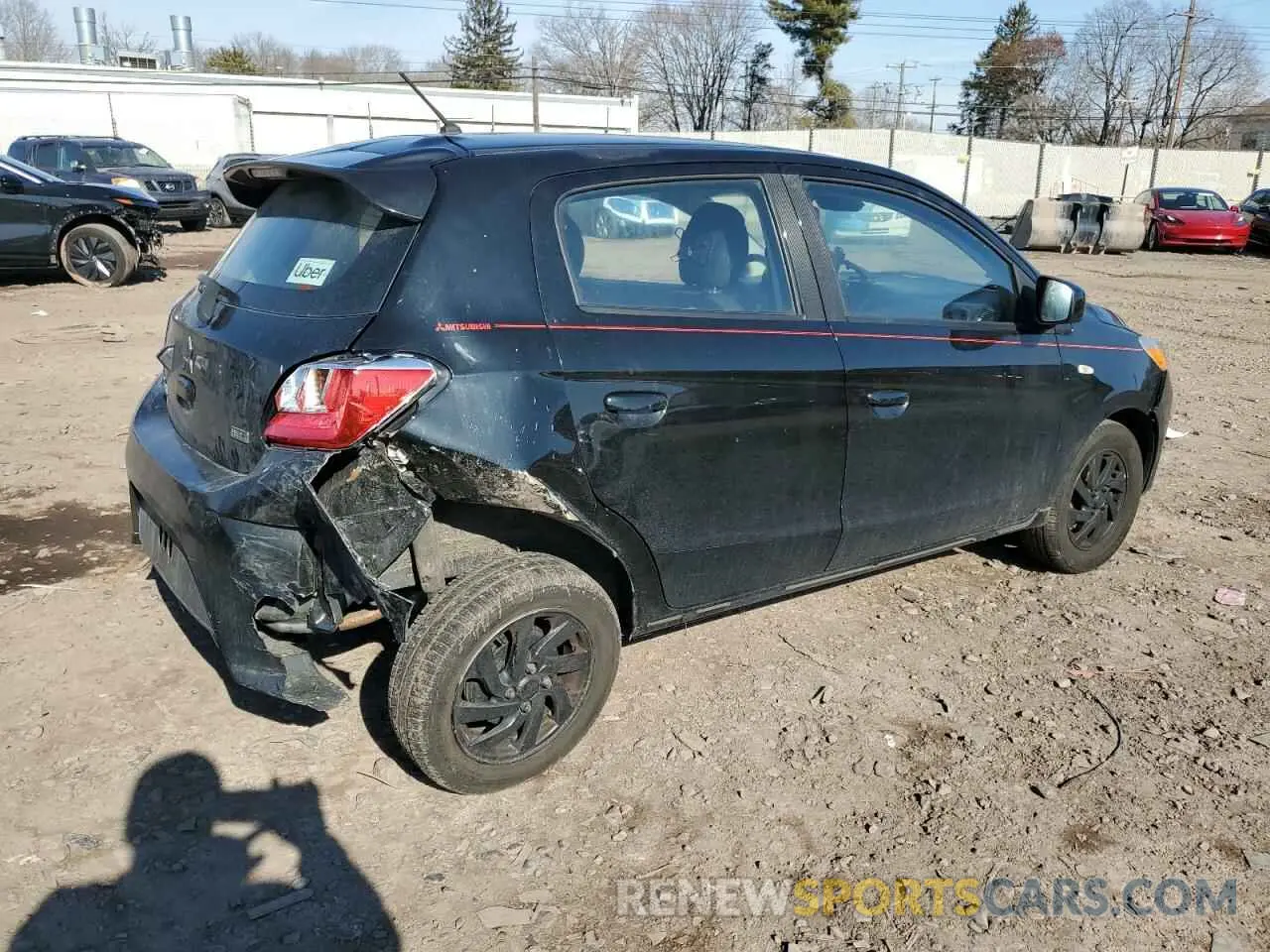 3 Photograph of a damaged car ML32AUHJ7MH005152 MITSUBISHI MIRAGE 2021
