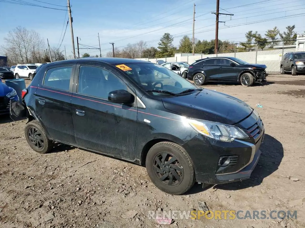 4 Photograph of a damaged car ML32AUHJ7MH005152 MITSUBISHI MIRAGE 2021