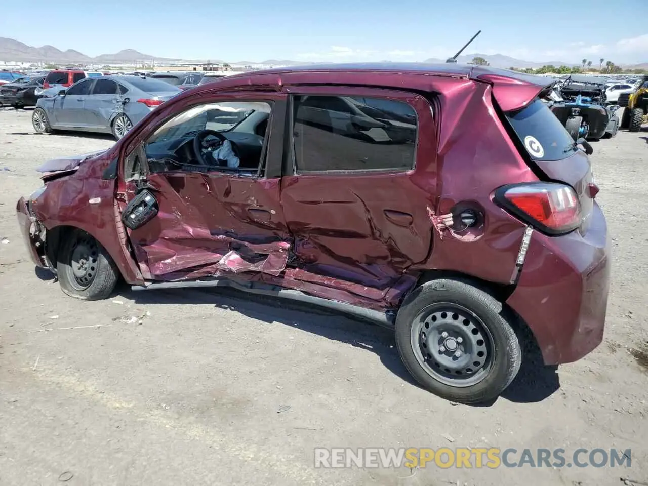 2 Photograph of a damaged car ML32AUHJ7MH007810 MITSUBISHI MIRAGE 2021