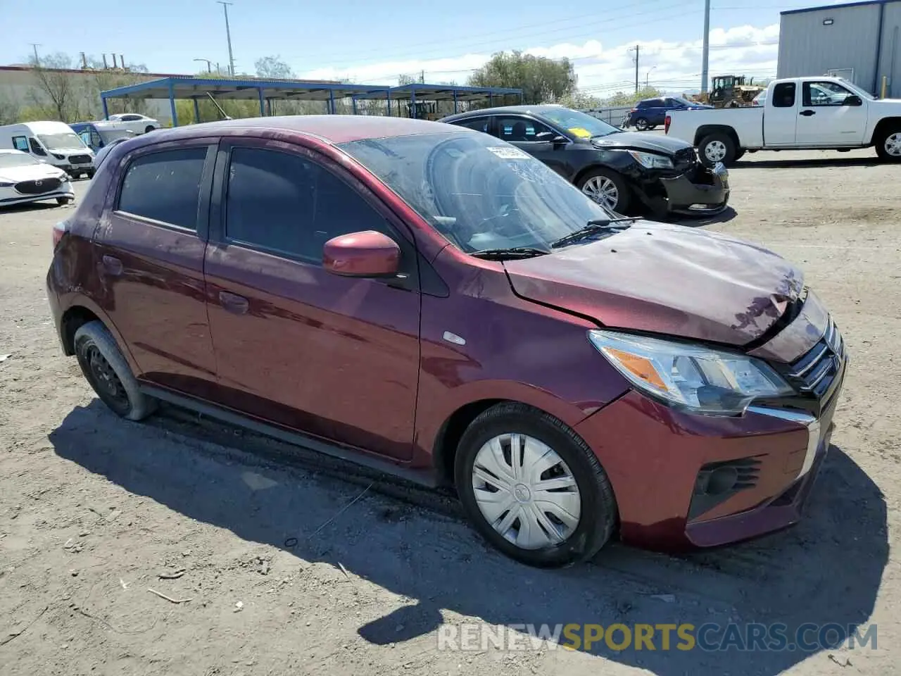 4 Photograph of a damaged car ML32AUHJ7MH007810 MITSUBISHI MIRAGE 2021