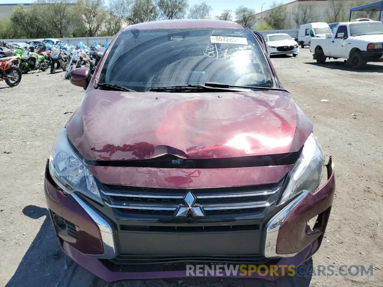 5 Photograph of a damaged car ML32AUHJ7MH007810 MITSUBISHI MIRAGE 2021