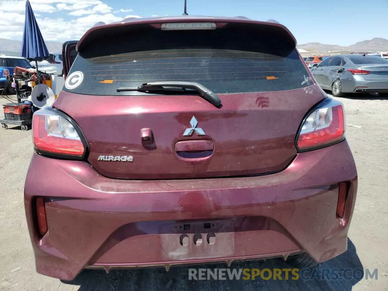 6 Photograph of a damaged car ML32AUHJ7MH007810 MITSUBISHI MIRAGE 2021