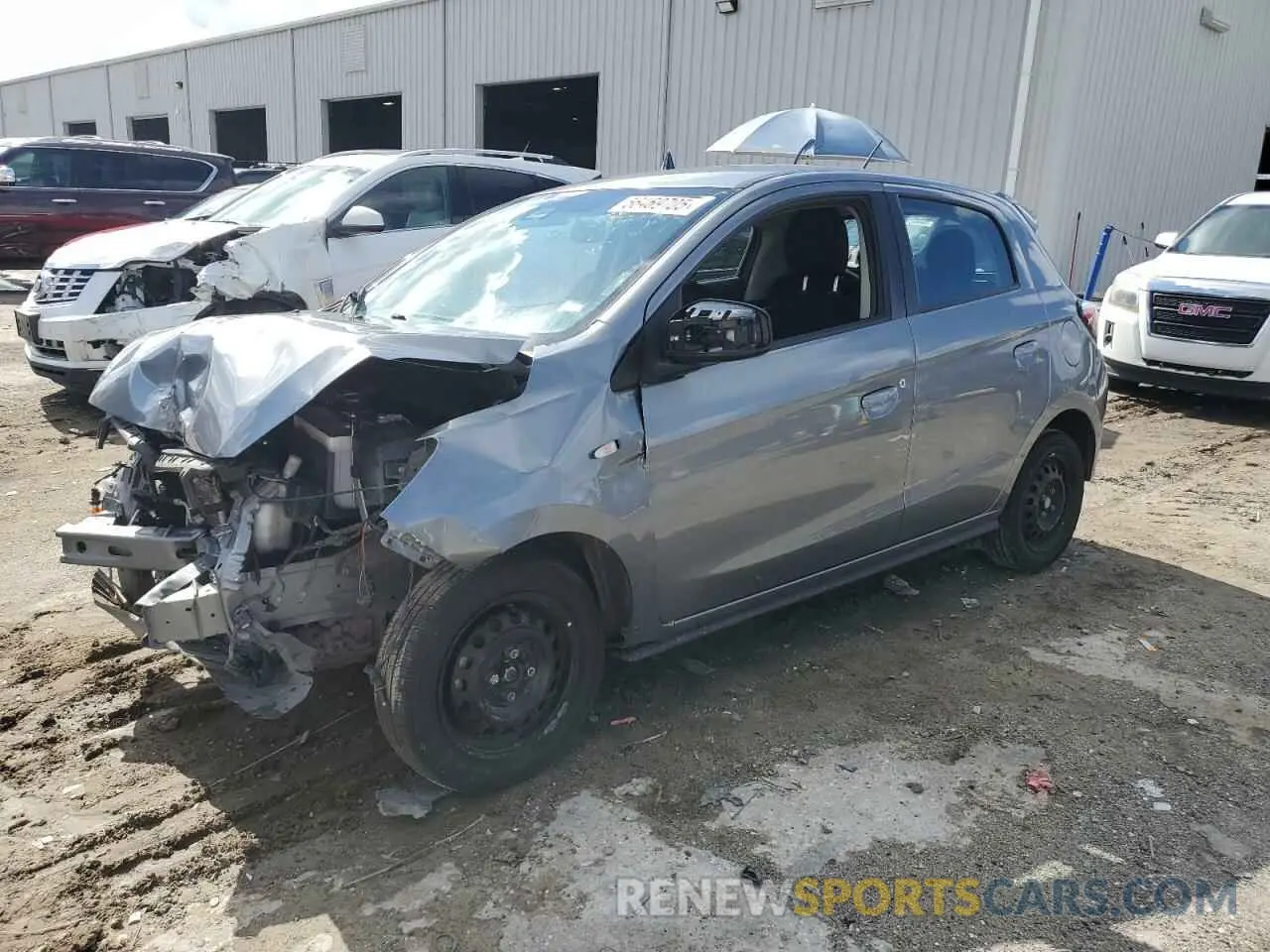 1 Photograph of a damaged car ML32AUHJ7MH008519 MITSUBISHI MIRAGE 2021