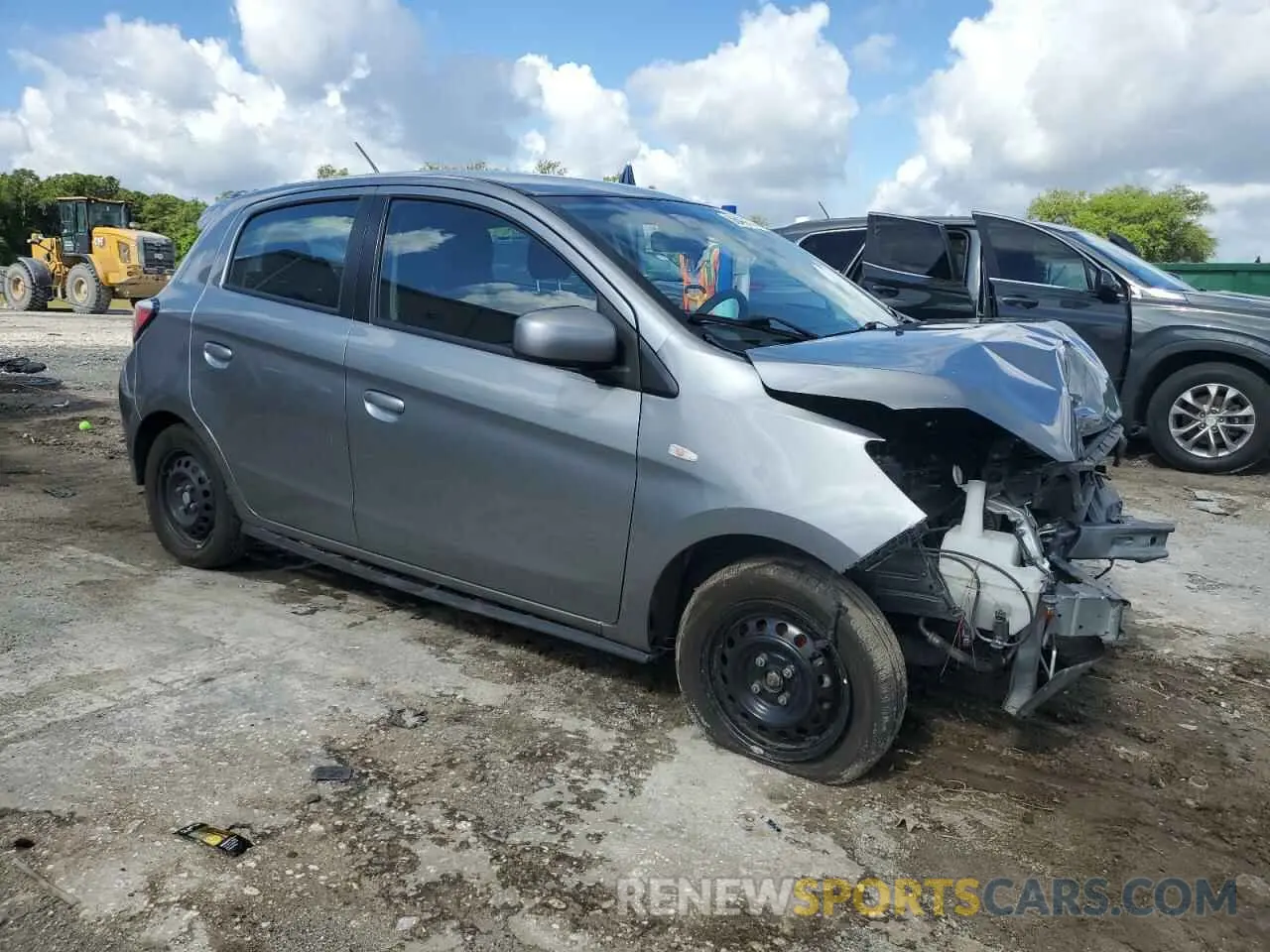 4 Photograph of a damaged car ML32AUHJ7MH008519 MITSUBISHI MIRAGE 2021