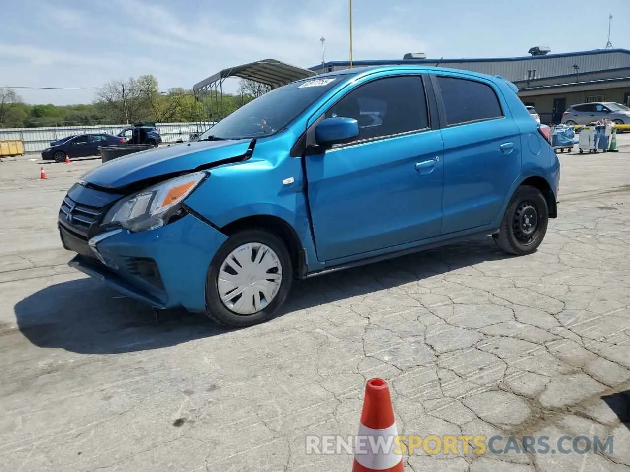 1 Photograph of a damaged car ML32AUHJ7MH011372 MITSUBISHI MIRAGE 2021