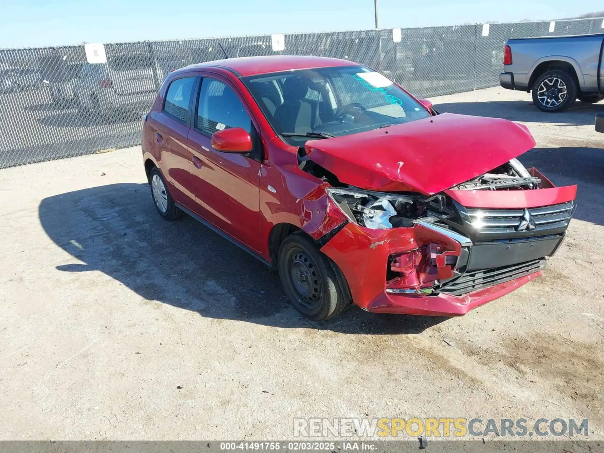 1 Photograph of a damaged car ML32AUHJ7MH012926 MITSUBISHI MIRAGE 2021