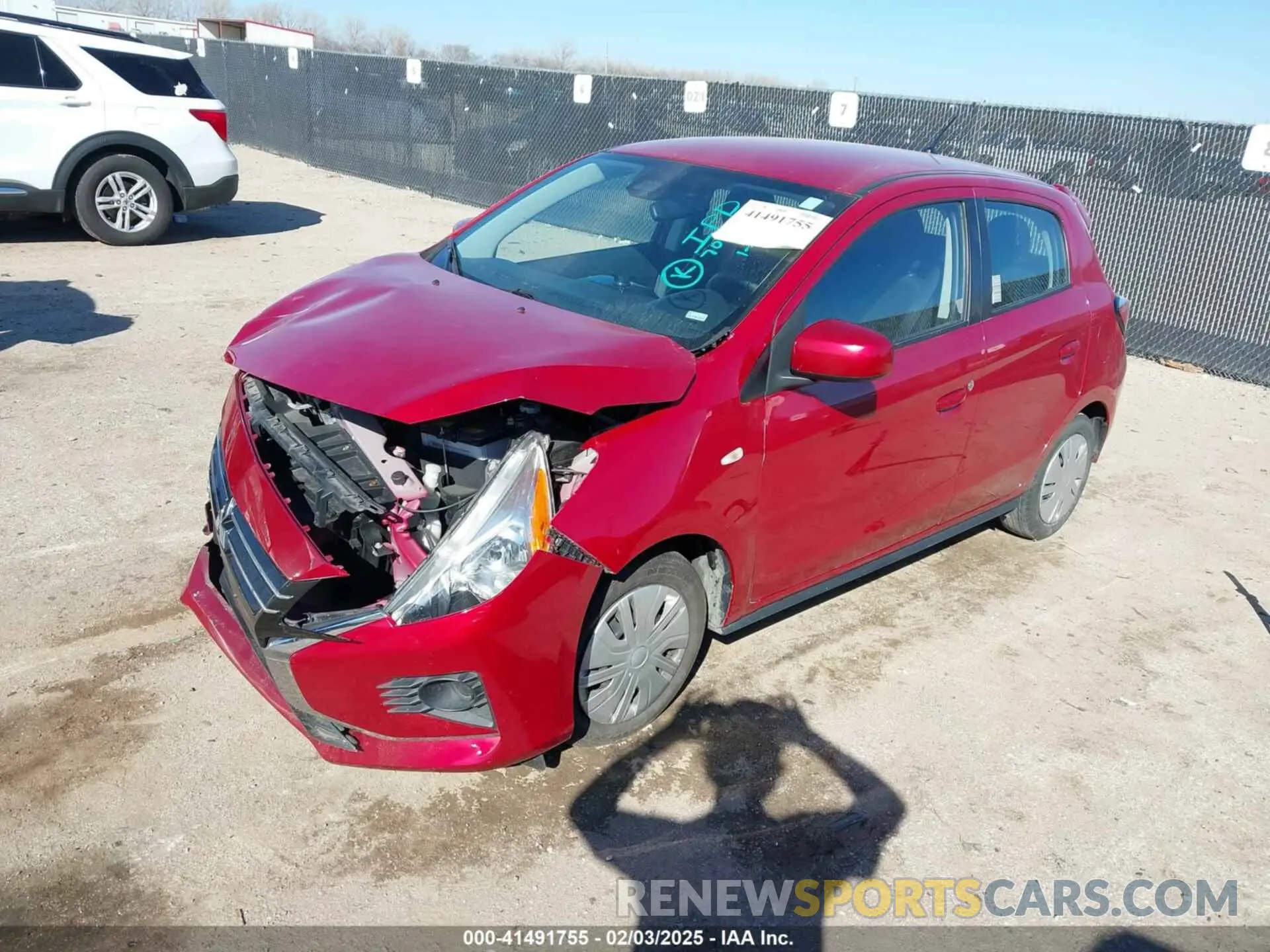 2 Photograph of a damaged car ML32AUHJ7MH012926 MITSUBISHI MIRAGE 2021