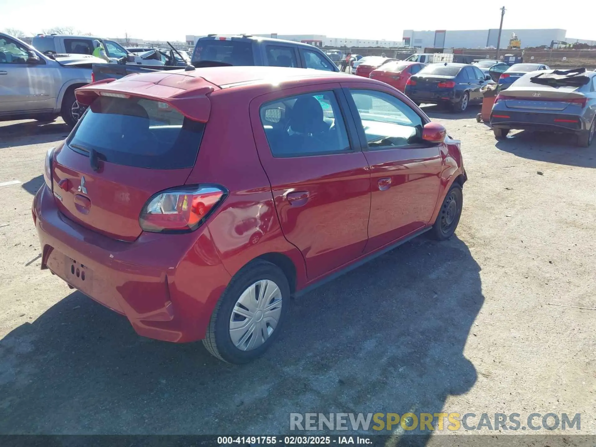 4 Photograph of a damaged car ML32AUHJ7MH012926 MITSUBISHI MIRAGE 2021