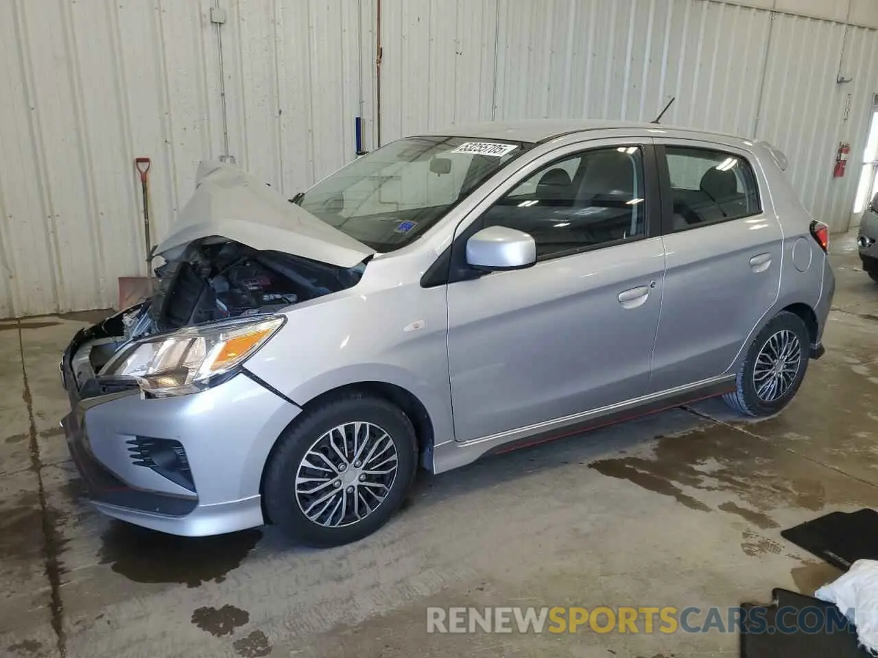 1 Photograph of a damaged car ML32AUHJ8MH002955 MITSUBISHI MIRAGE 2021