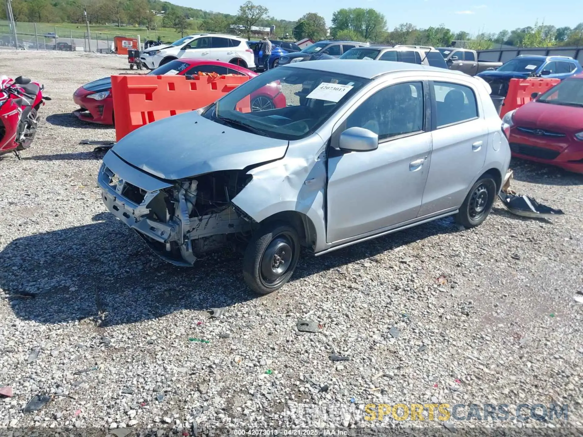 2 Photograph of a damaged car ML32AUHJ8MH003121 MITSUBISHI MIRAGE 2021