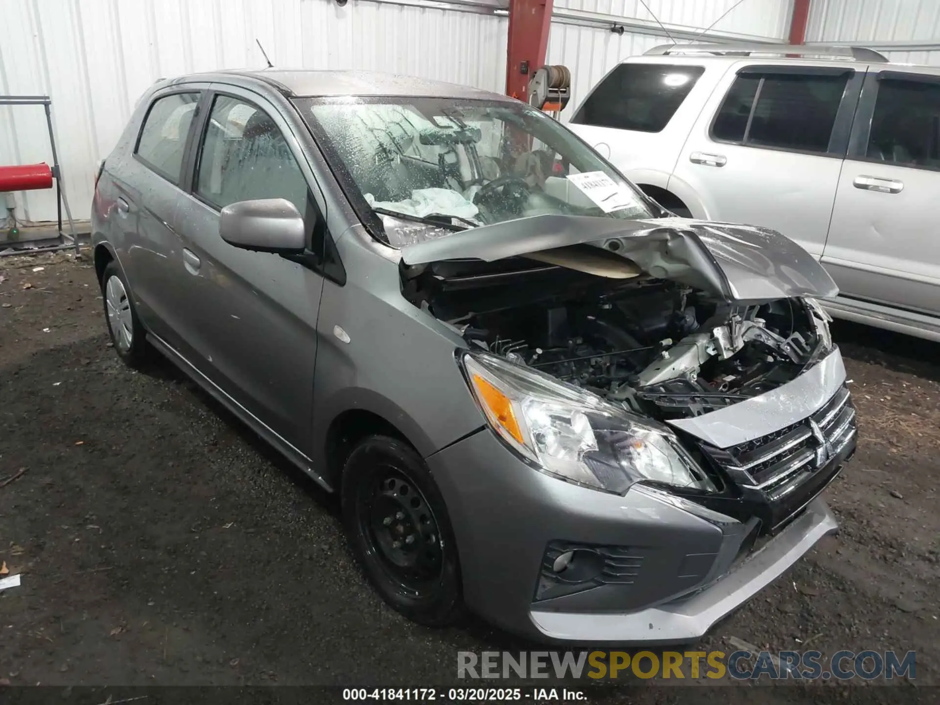 1 Photograph of a damaged car ML32AUHJ8MH005001 MITSUBISHI MIRAGE 2021
