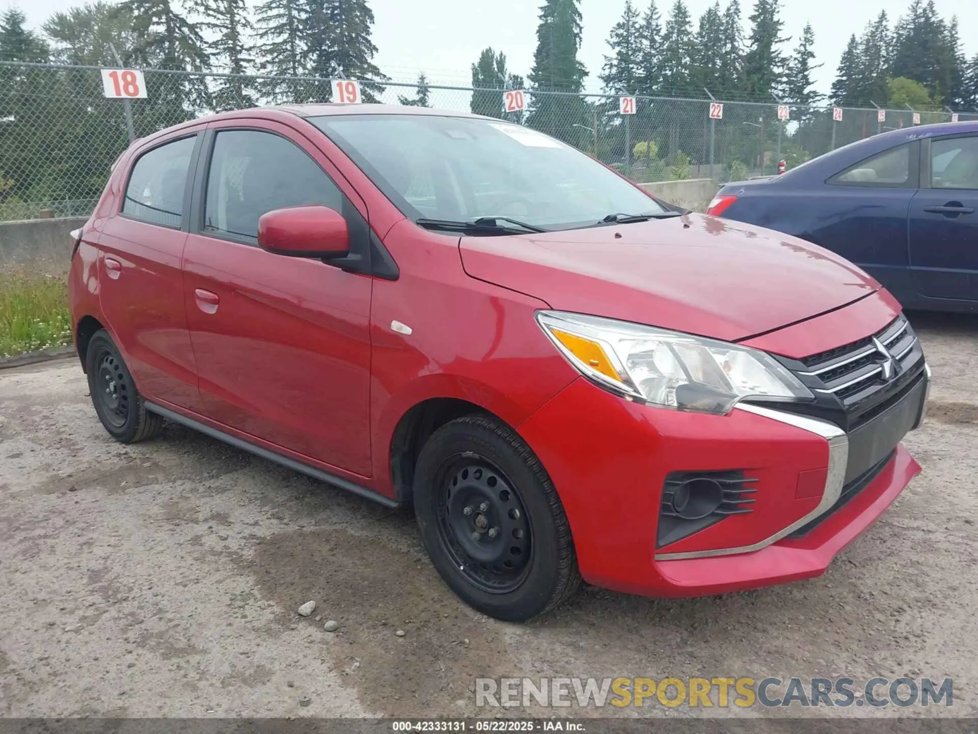 1 Photograph of a damaged car ML32AUHJ8MH014457 MITSUBISHI MIRAGE 2021