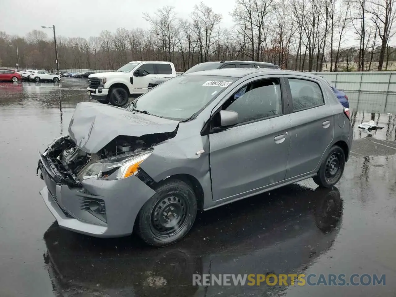 1 Photograph of a damaged car ML32AUHJ9MH003645 MITSUBISHI MIRAGE 2021