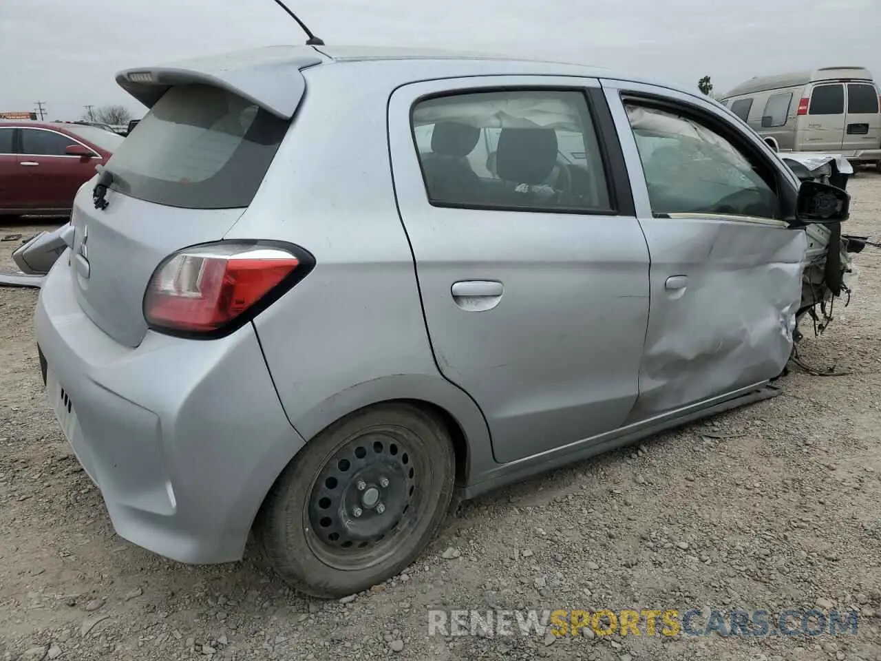 3 Photograph of a damaged car ML32AUHJ9MH004570 MITSUBISHI MIRAGE 2021