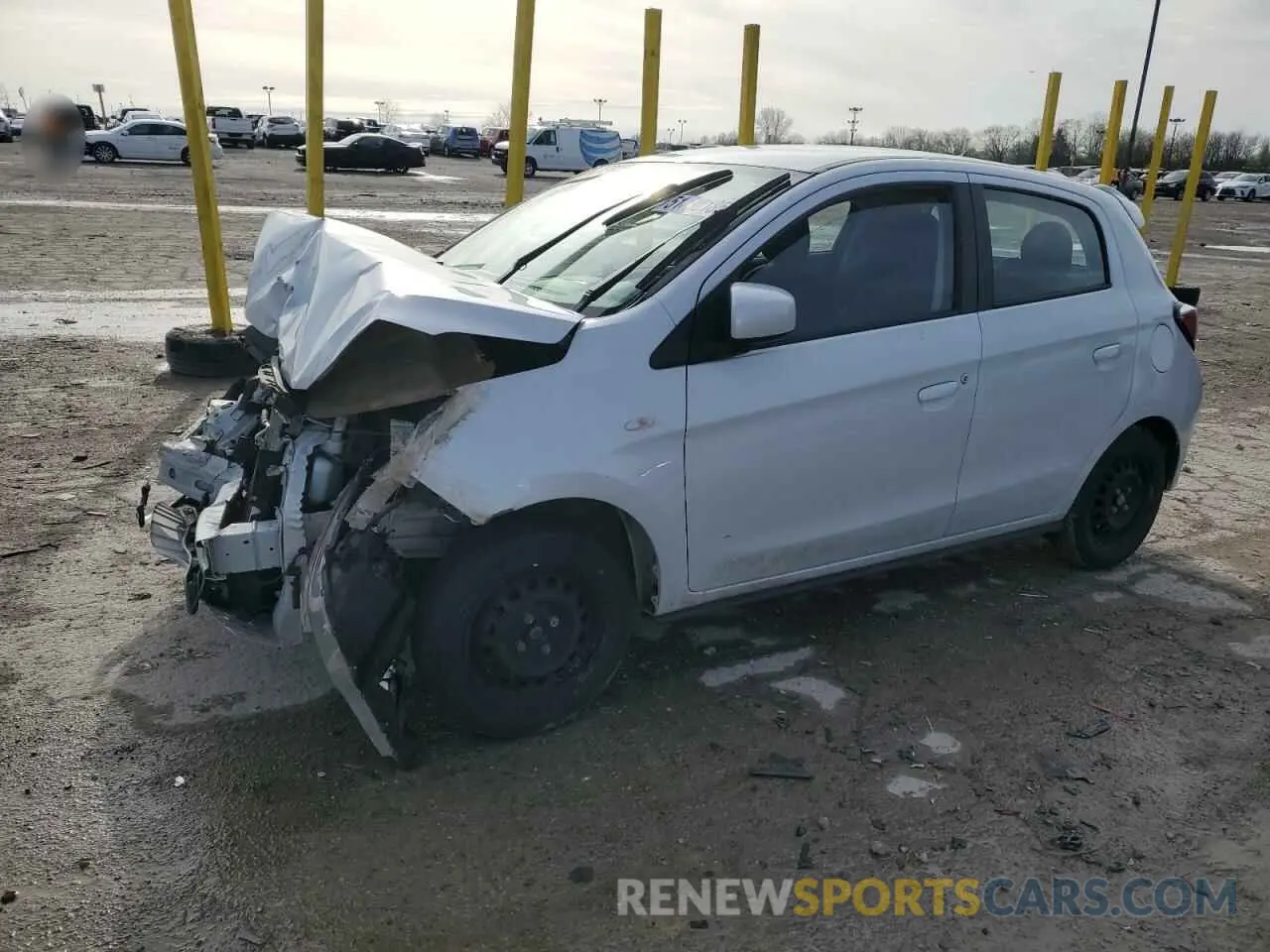 1 Photograph of a damaged car ML32AUHJ9MH008571 MITSUBISHI MIRAGE 2021