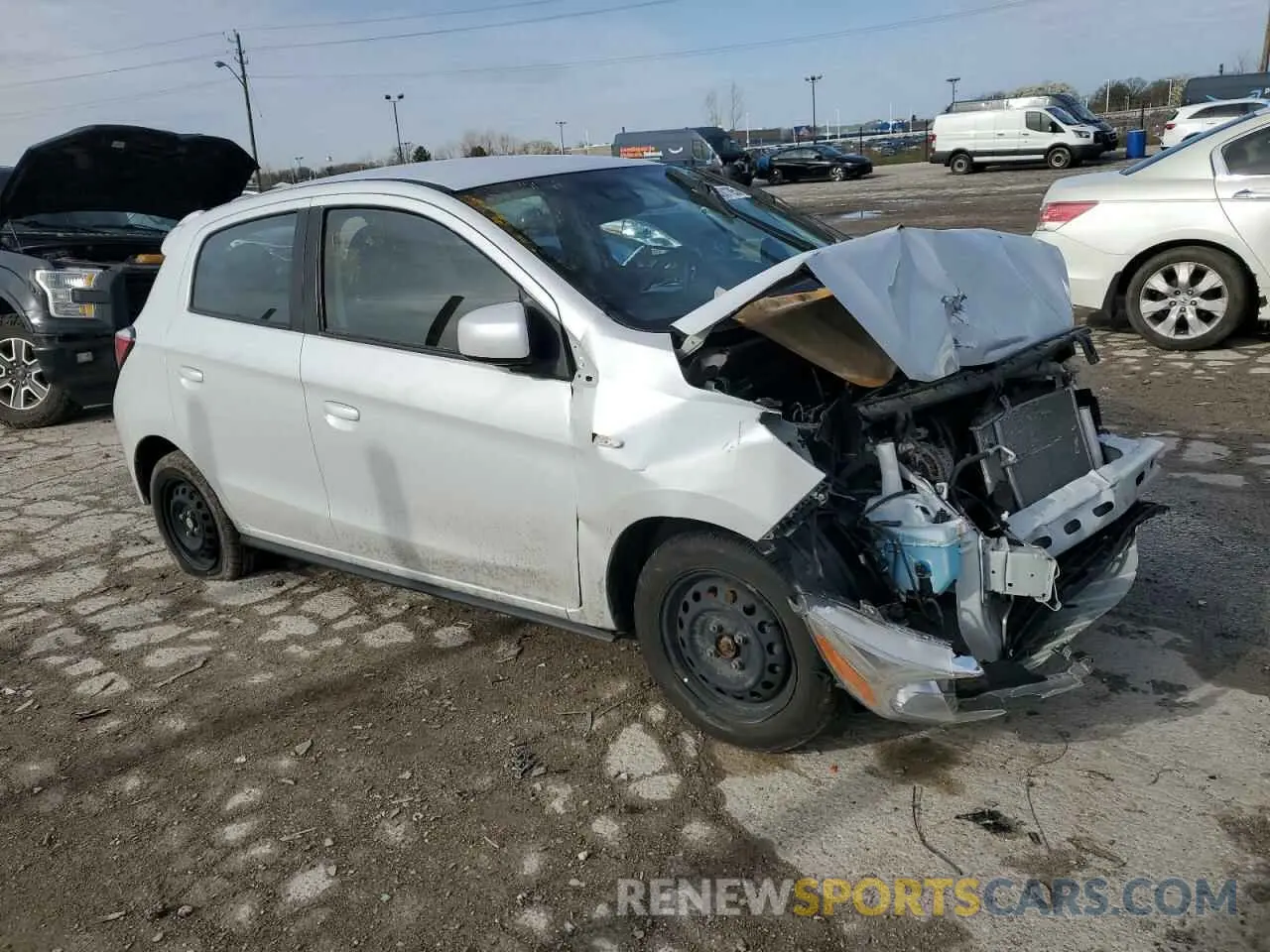 4 Photograph of a damaged car ML32AUHJ9MH008571 MITSUBISHI MIRAGE 2021