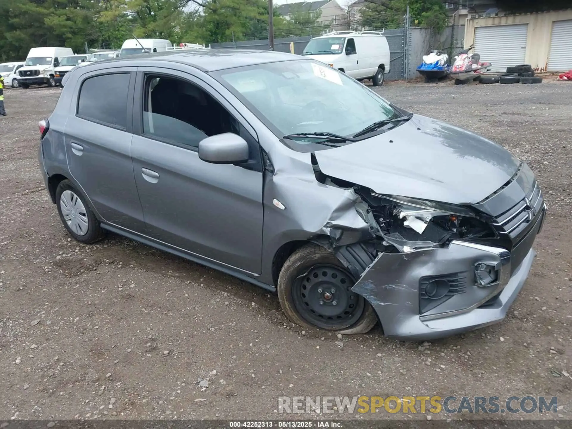 1 Photograph of a damaged car ML32AUHJ9MH008618 MITSUBISHI MIRAGE 2021