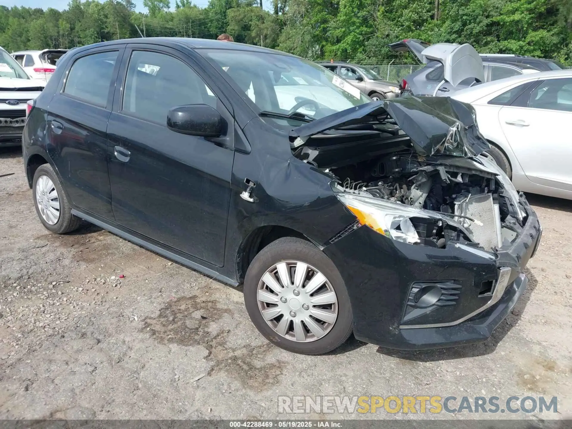 1 Photograph of a damaged car ML32AUHJ9MH010224 MITSUBISHI MIRAGE 2021