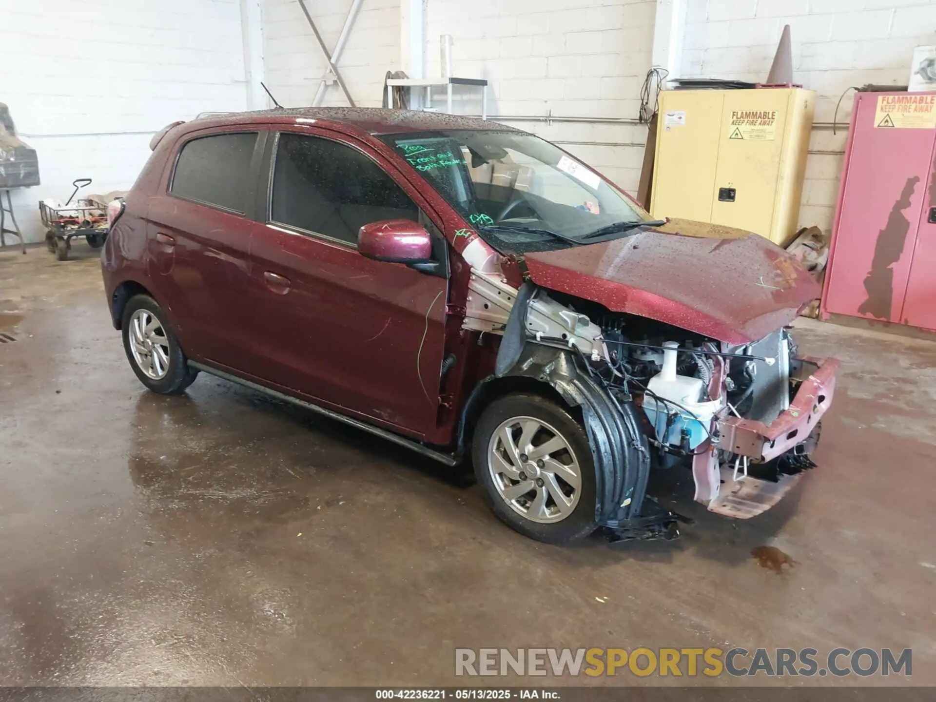 1 Photograph of a damaged car ML32AUHJXMH002228 MITSUBISHI MIRAGE 2021