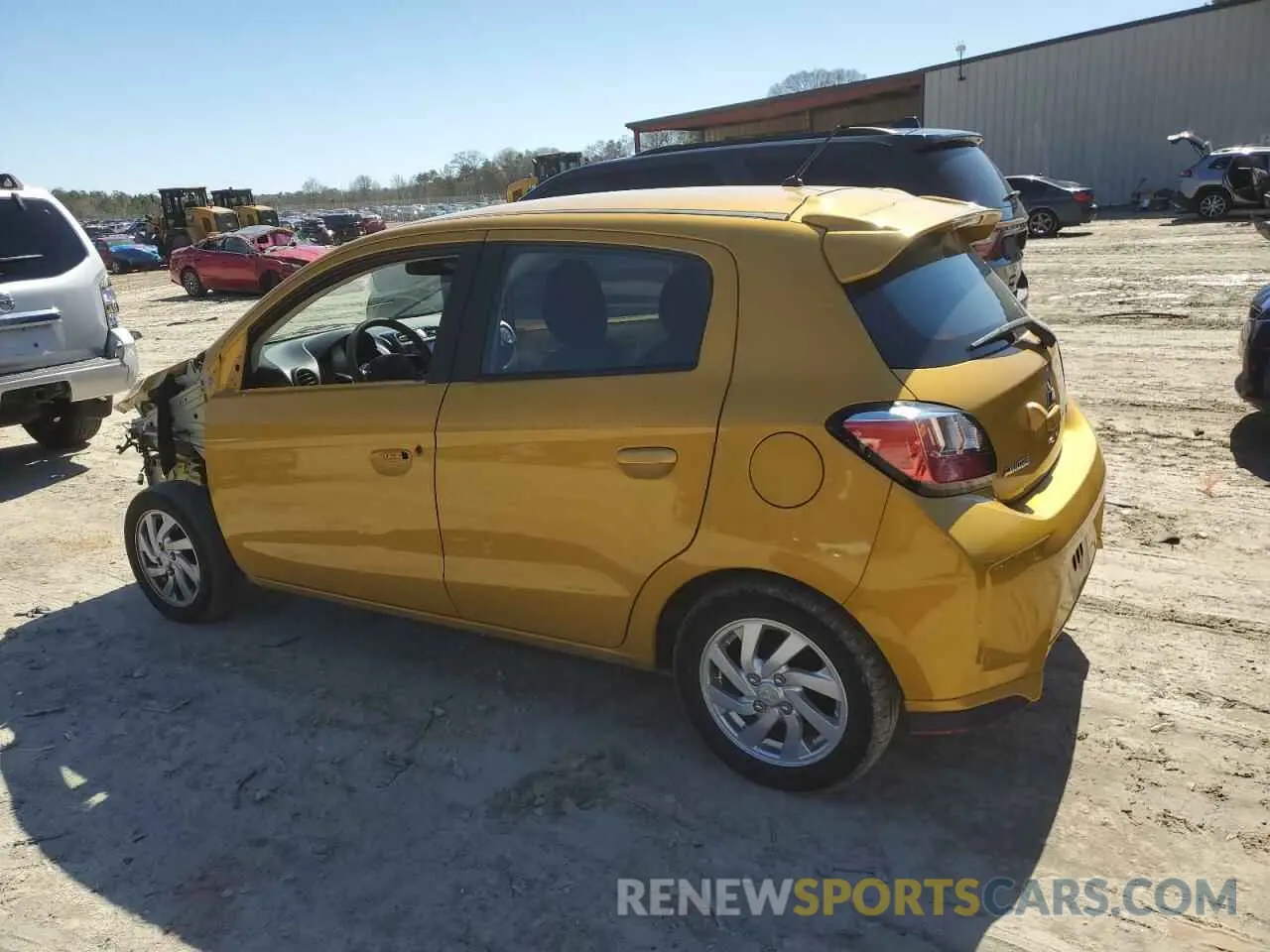 2 Photograph of a damaged car ML32AUHJXMH004707 MITSUBISHI MIRAGE 2021