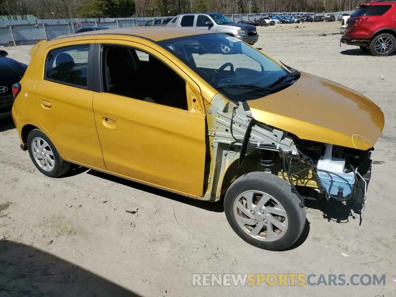 4 Photograph of a damaged car ML32AUHJXMH004707 MITSUBISHI MIRAGE 2021