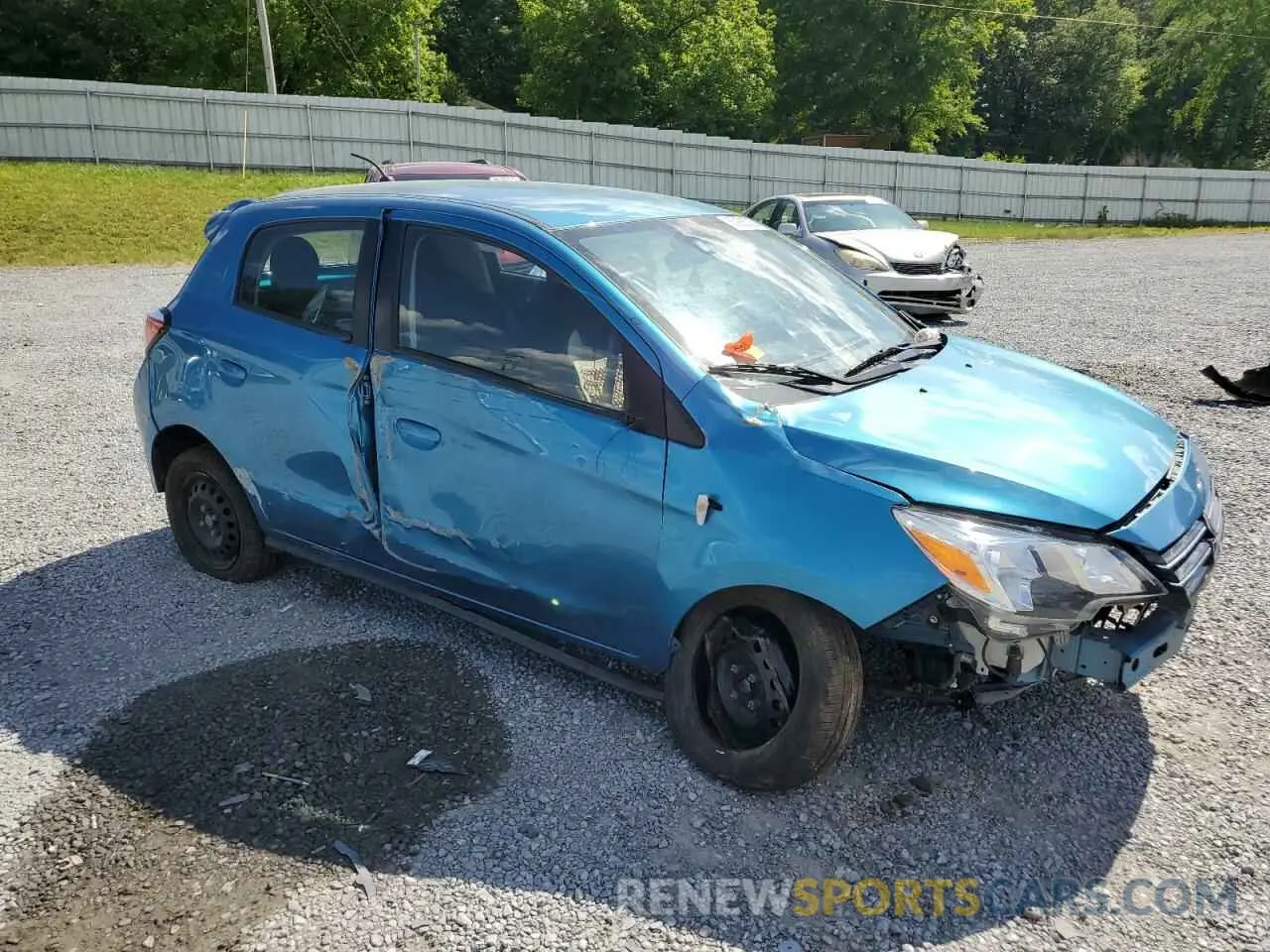 4 Photograph of a damaged car ML32AUHJXMH011429 MITSUBISHI MIRAGE 2021