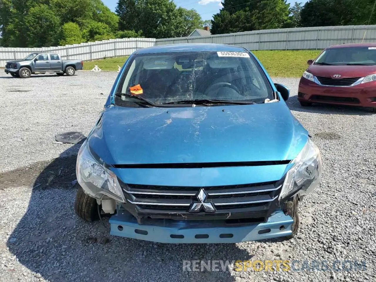 5 Photograph of a damaged car ML32AUHJXMH011429 MITSUBISHI MIRAGE 2021