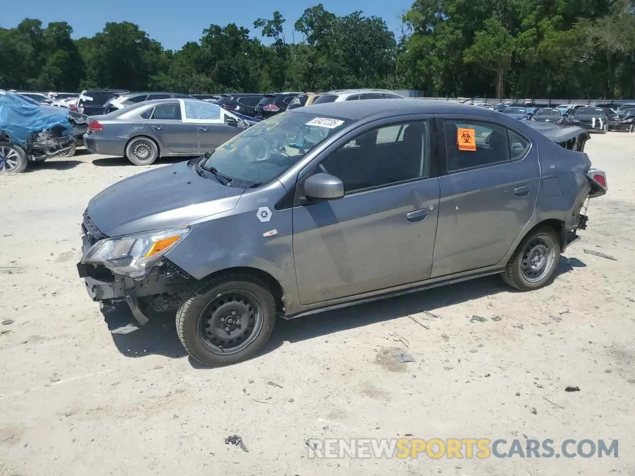 1 Photograph of a damaged car ML32FUFJ3MHF01525 MITSUBISHI MIRAGE 2021