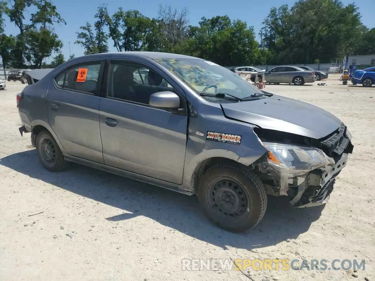 4 Photograph of a damaged car ML32FUFJ3MHF01525 MITSUBISHI MIRAGE 2021