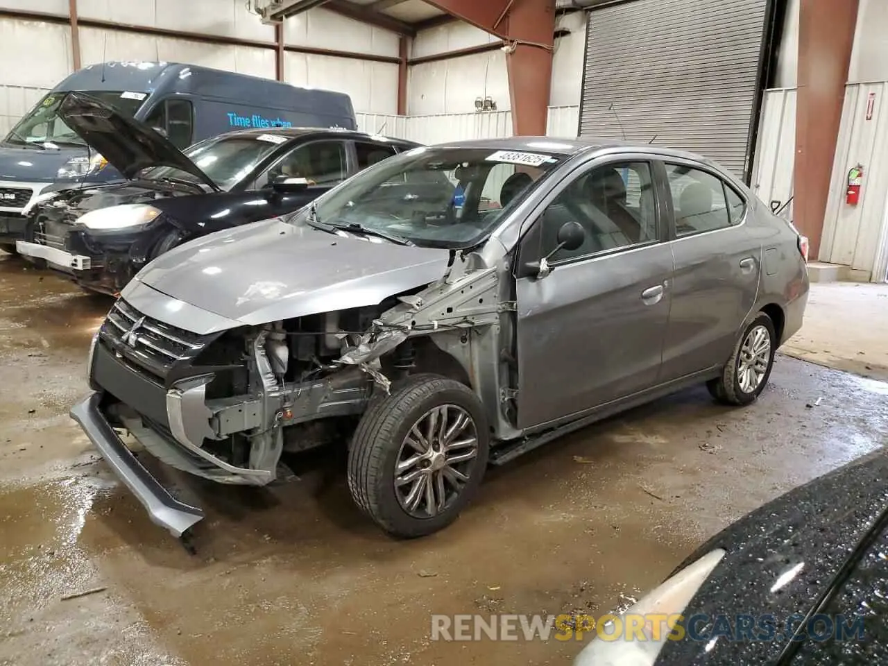 1 Photograph of a damaged car ML32FUFJ3MHF02979 MITSUBISHI MIRAGE 2021