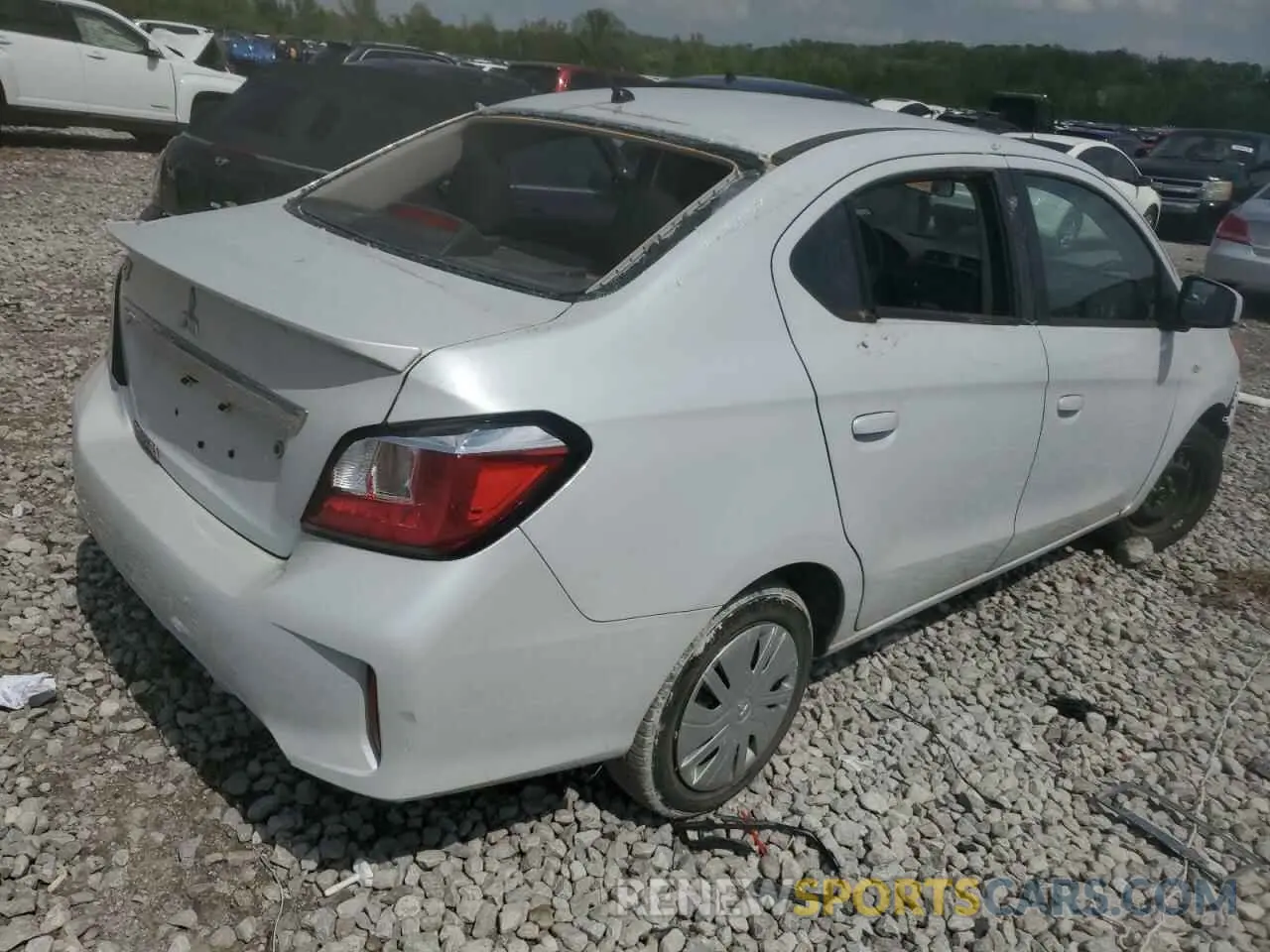 3 Photograph of a damaged car ML32FUFJ3MHF03713 MITSUBISHI MIRAGE 2021