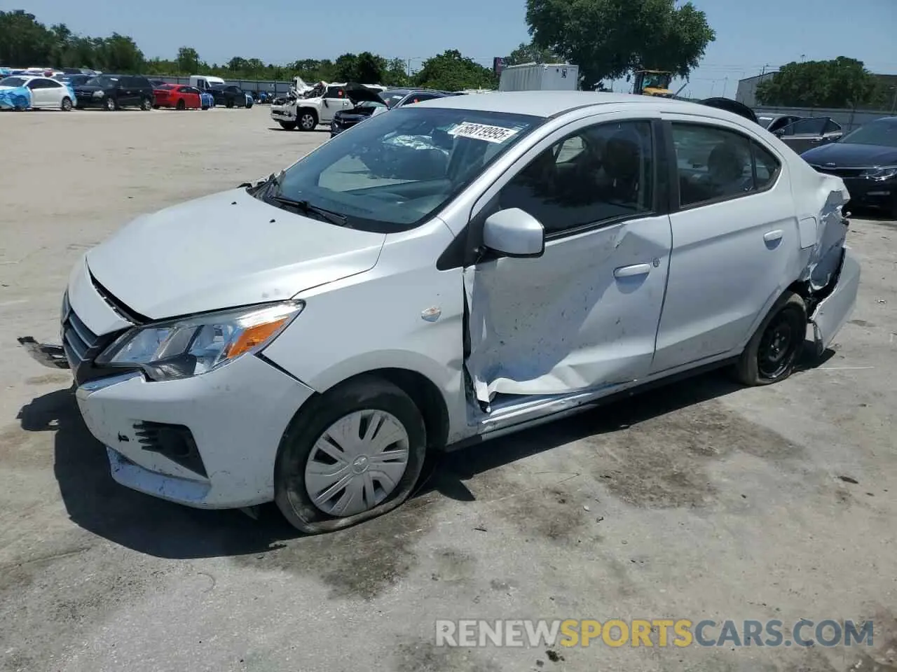 1 Photograph of a damaged car ML32FUFJ4MHF00836 MITSUBISHI MIRAGE 2021