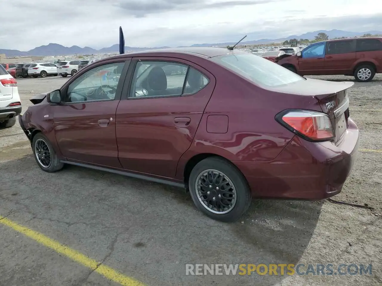 2 Photograph of a damaged car ML32FUFJ4MHF02893 MITSUBISHI MIRAGE 2021