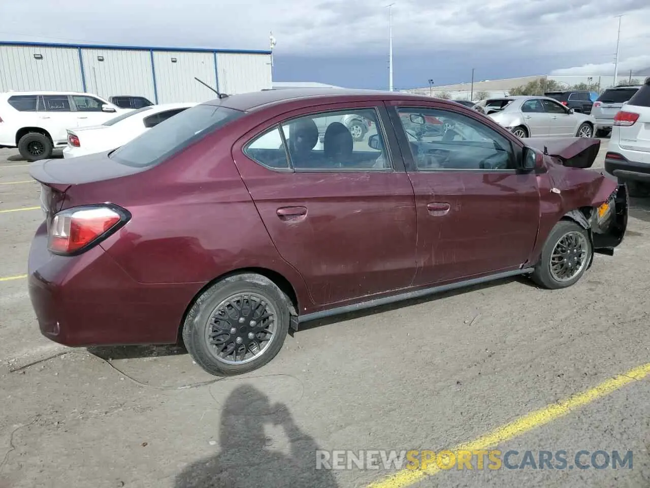3 Photograph of a damaged car ML32FUFJ4MHF02893 MITSUBISHI MIRAGE 2021
